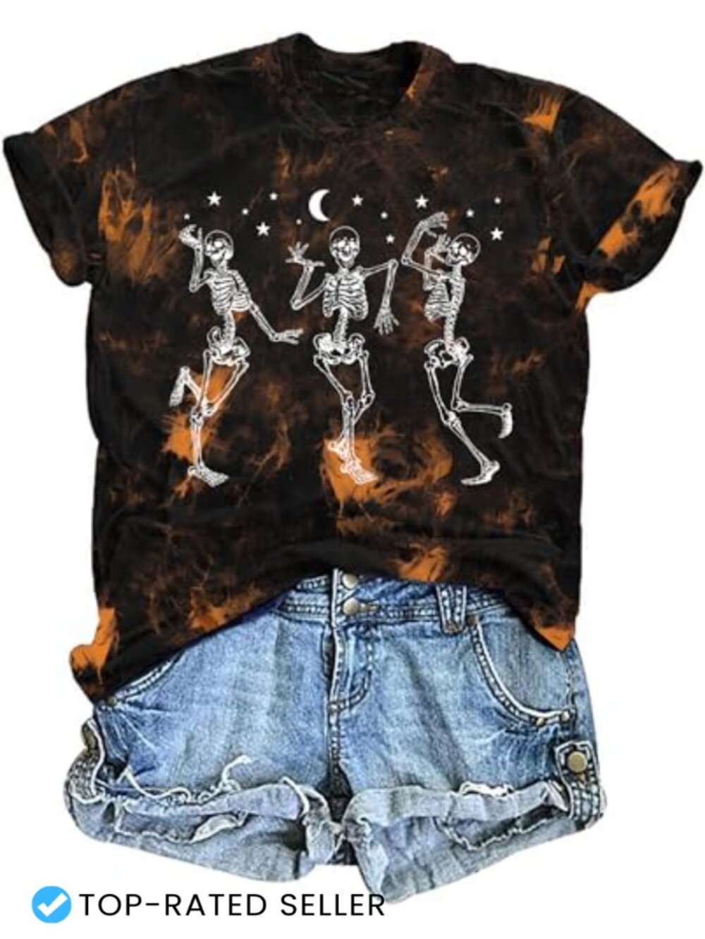 Dancing Skeleton Graphic T-Shirt Halloween